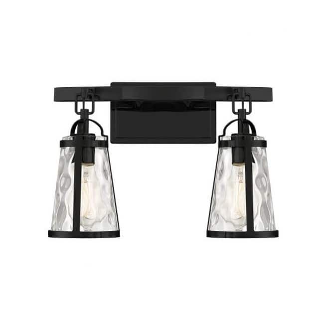 Savoy House Albany 2 Light 16" Wide Bathroom Vanity Light - Black