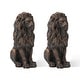 preview thumbnail 45 of 55, Glitzhome MGO Majestic Sitting Guardian Lion Statues Porch Sculpture Outdoor Indoor Set of 2