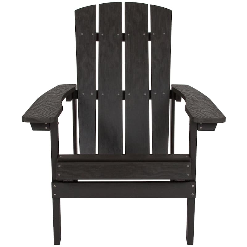 Outdoor All-Weather Poly Resin Wood Adirondack Chair - 29.5"W x 33.5"D x 35"H