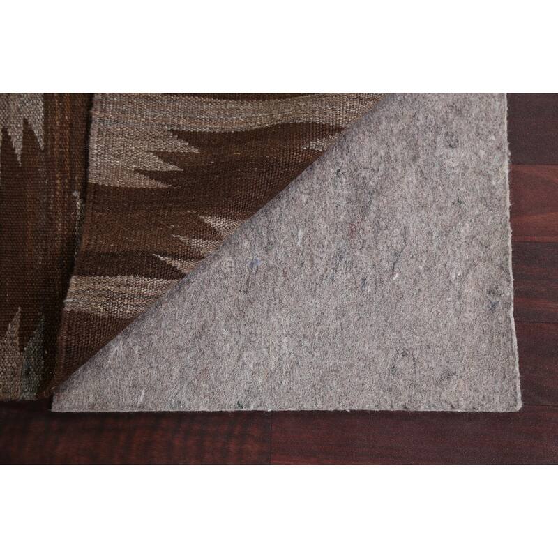 Geometric Tribal Natural Dye Kilim Oriental Wool Area Rug Flat-weave - 4'7" x 6'7"