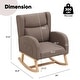preview thumbnail 67 of 80, HOMYKA 28" Wide Rocking Chair for Nursery