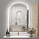 preview thumbnail 16 of 19, Arched LED Bathroom Wall Mirror Front and Backlit Anti Fog with 3 Year Warranty 30x42