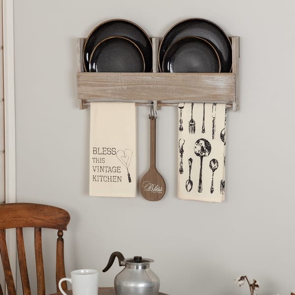 slide 1 of 6, Ashmont Vintage Utensil Muslin Unbleached Tea Towel Set of 2 19x28 - Tea Towel 28x19