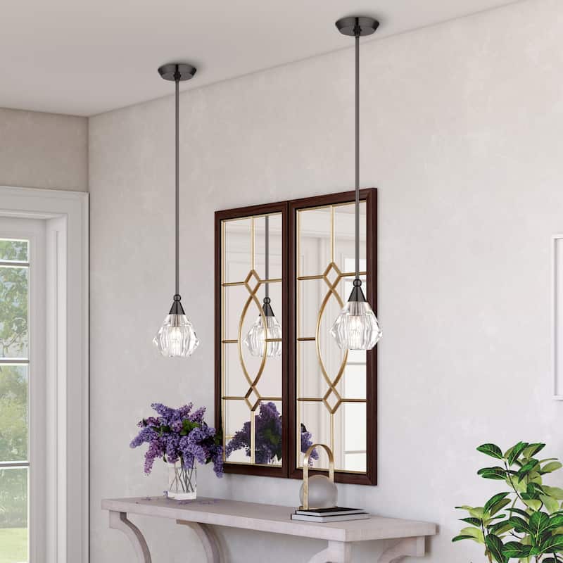 Livex Lighting Brussels Single Light 7" Wide Crystal Mini Pendant