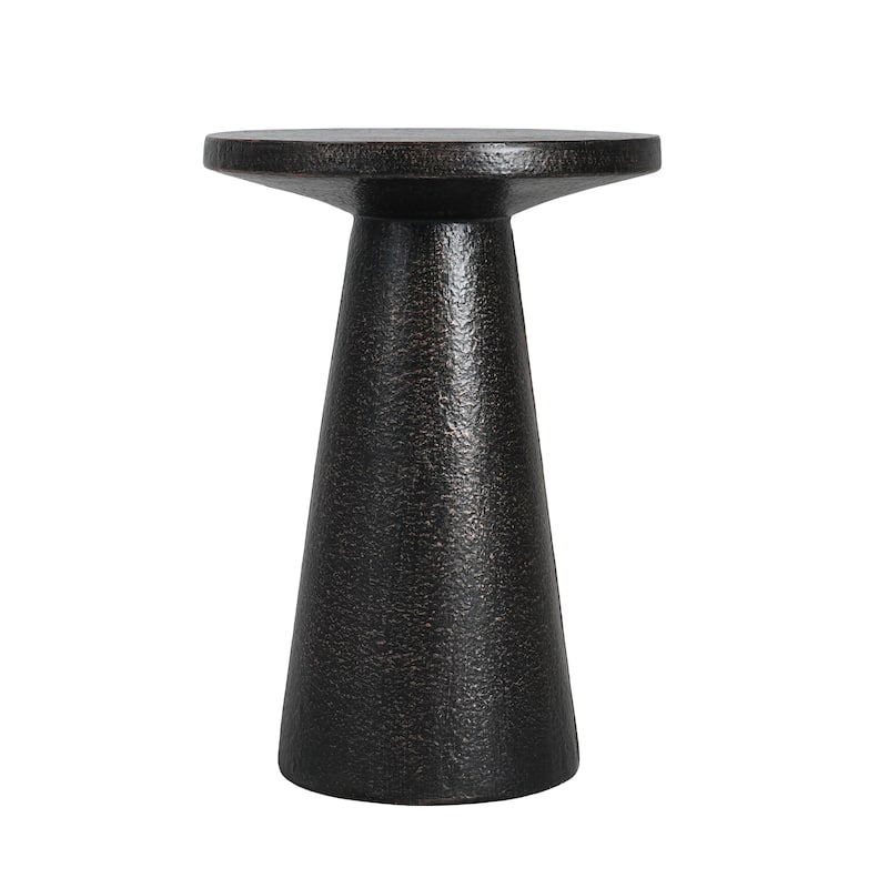 Christopher Knight Home - Terra Modern Outdoor MGO Side Table in Black - 16.22"W x 16.22"D x 23"H