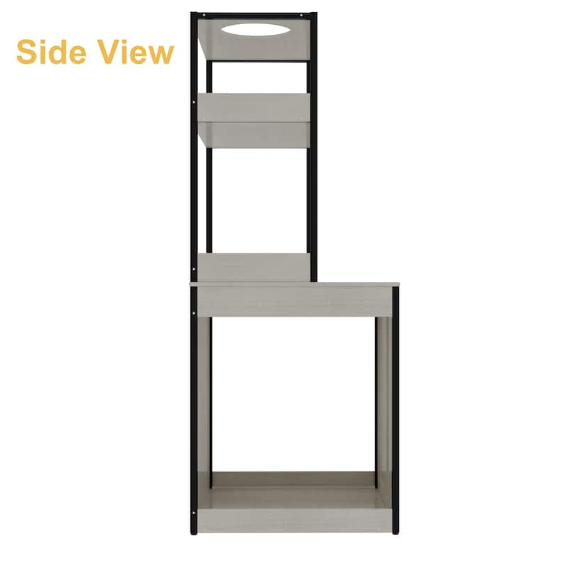 Modern Multipurpose Cat Litter Box Furniture Cabinet,2 Wood Frame.