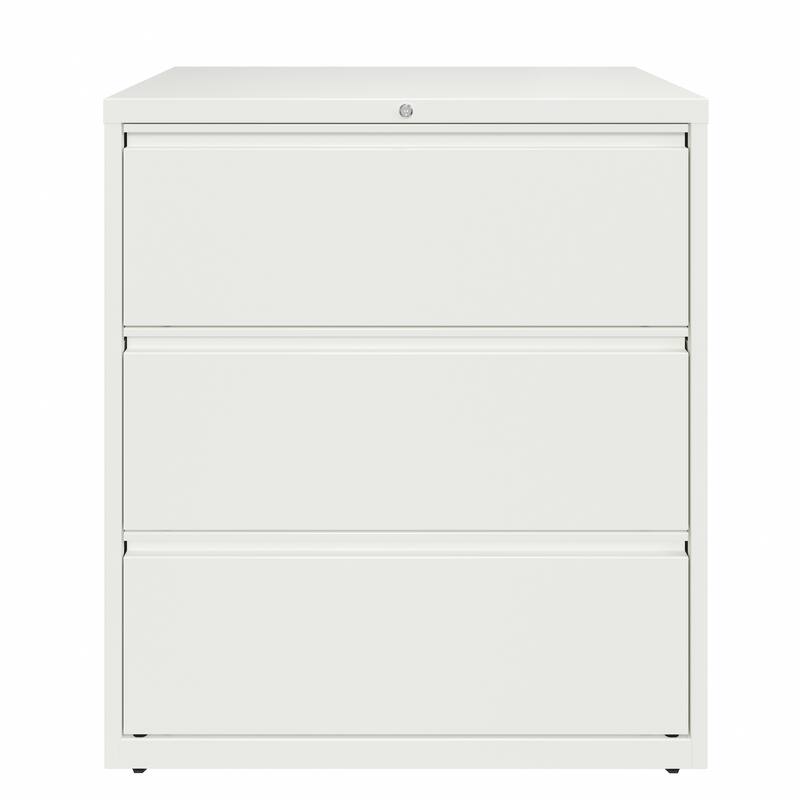 Hirsh 36 in Wide, 3 Drawer, HL8000 Series, Classic Blue - White