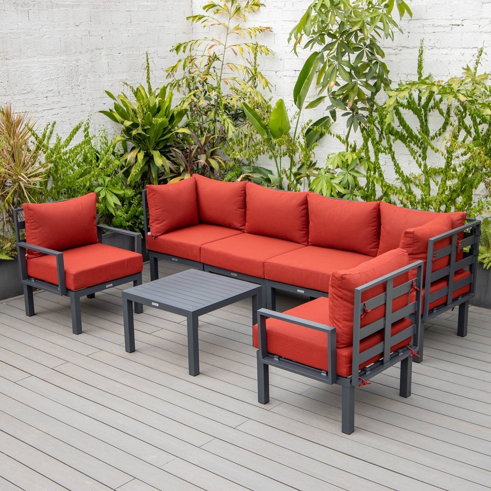 Red LeisureMod Patio Furniture Bed Bath Beyond
