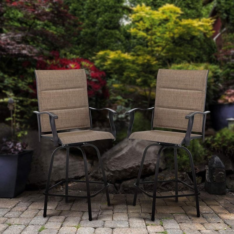 Namatota Padded Sling Swivel Bar Stools (Set of 2) by Havenside Home