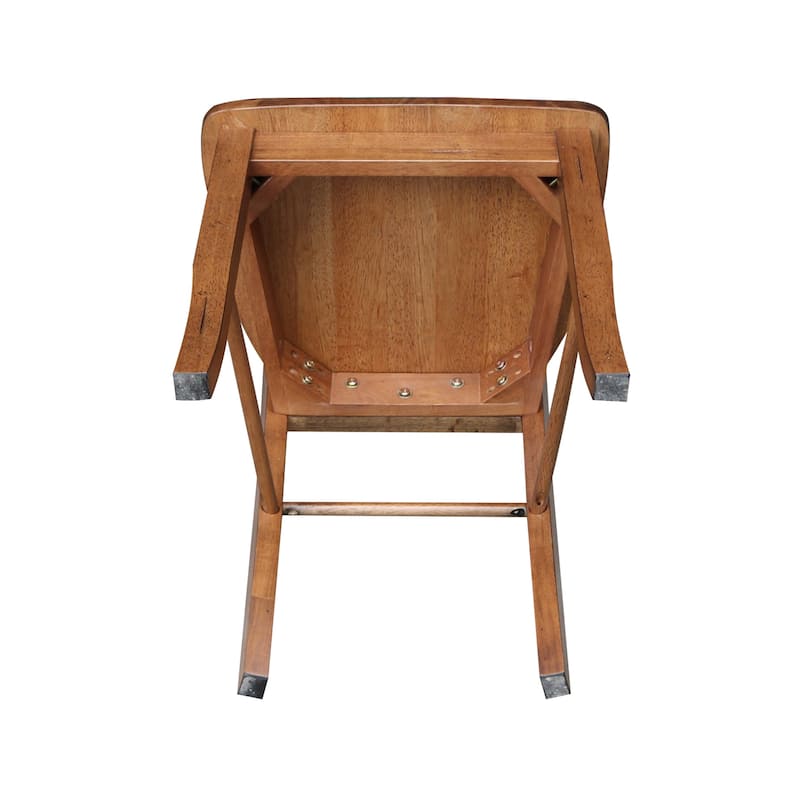 International Concepts Solid Wood Madrid Ladderback Chairs, Set of 2