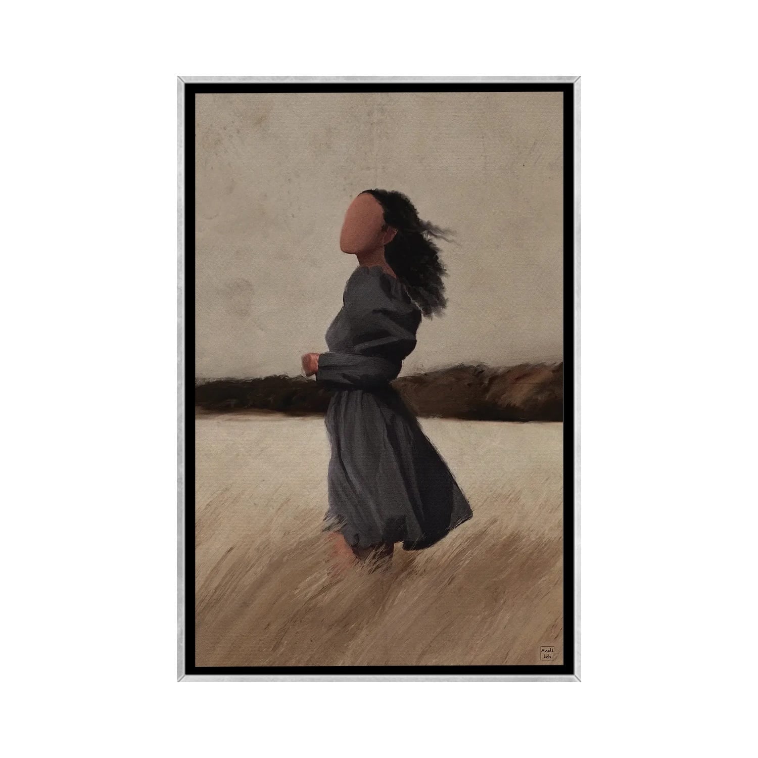 iCanvas "In The Wind" by Andileh Framed