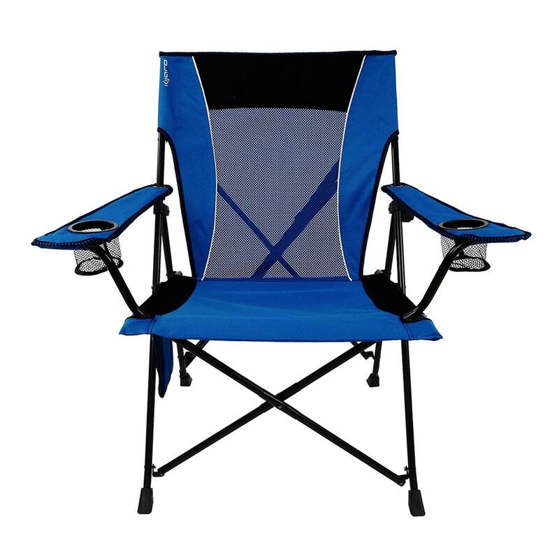 Dual Lock Camping Chair, Folding Beach Chair High Back Lightweight Portable Backpack Chair with Headrest