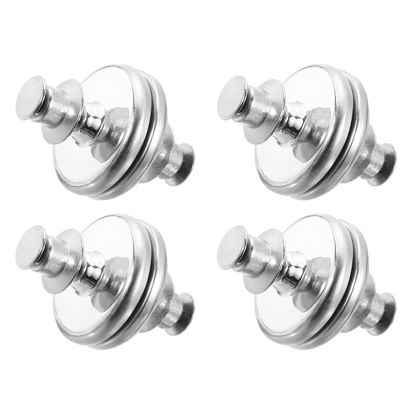 Curtain Magnets Closure, Detachable Round Magnetic Curtain Clips, 0.79" - Silver