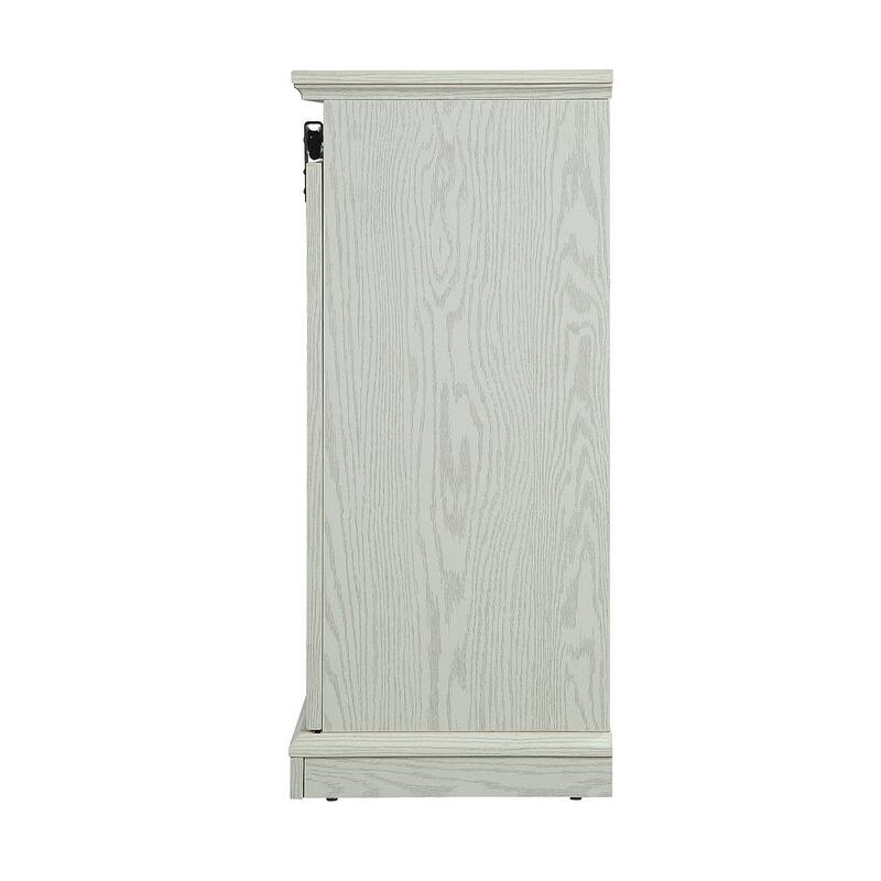 Myrtle 60 In. Fireplace Sliding Doors Media Console