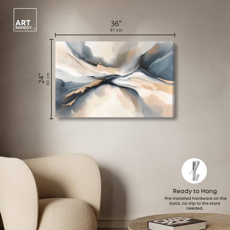 Dynamic Swirls I Canvas by Art Remedy, Gallery Wrapped
