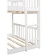 preview thumbnail 27 of 38, Full Over Full Over Full Triple Bed Convertible into 2 Full Size Platform Beds and 1 Floor Bed, Bed Frame with Slide and Ladder