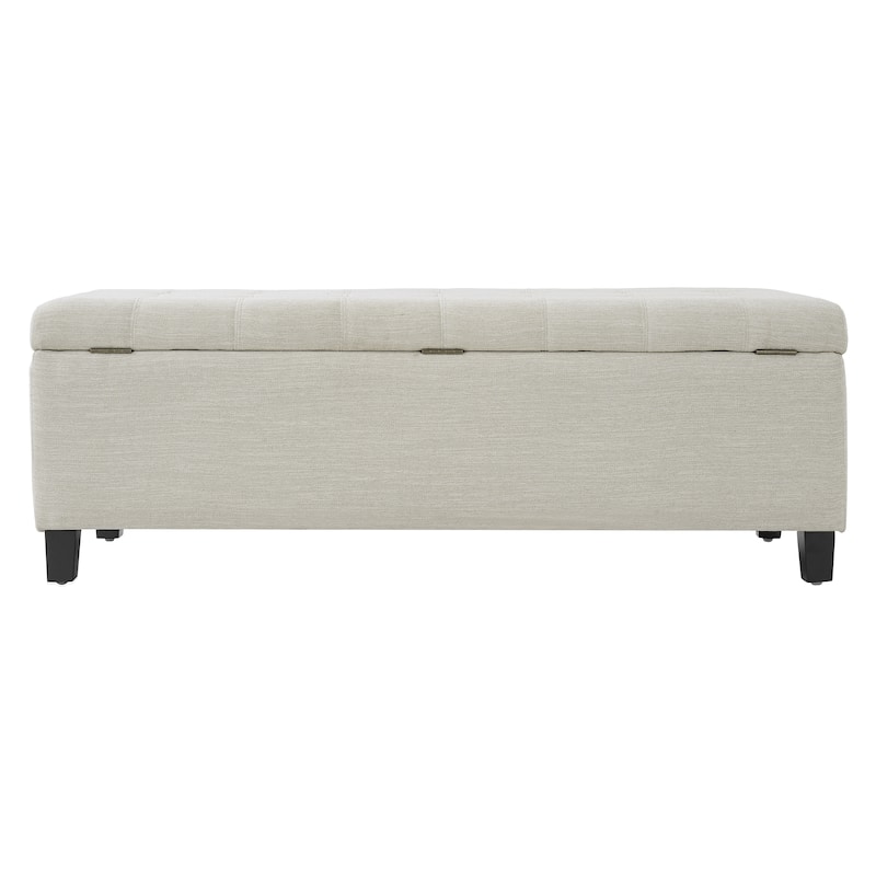 Mission Tufted Fabric Storage Ottoman Bench by Christopher Knight Home