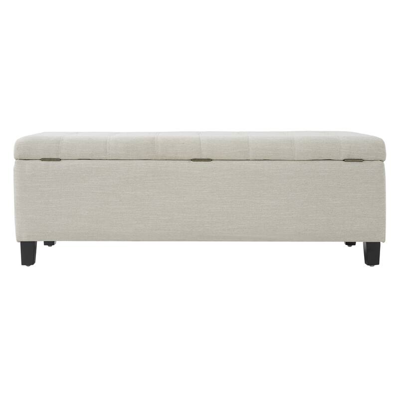 Upholstered Storage Ottoman Bench for Bedroom, Entryway & Foot Rest