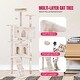 preview thumbnail 43 of 61, Furniture of America Cat Tree Multi-Level Cat Tower with Ladder, Platforms and Condos