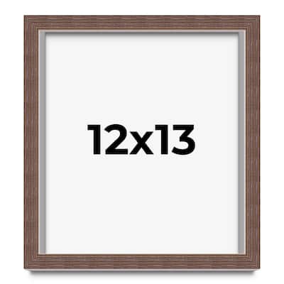 12x13 Shadow Box Frame Brown | 1.125 inches Deep Real Wood Rustic