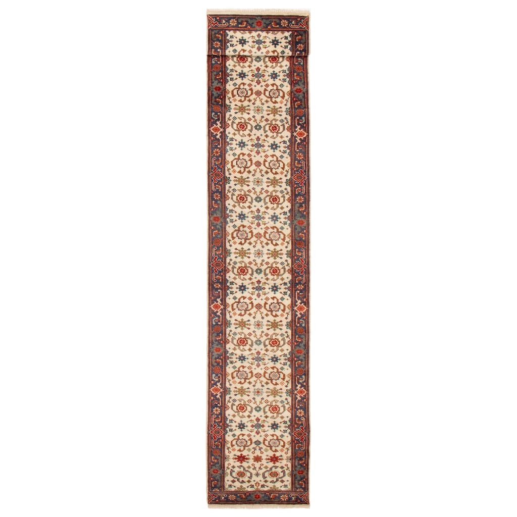 ECARPETGALLERY Hand-knotted Serapi Heritage Cream Wool Rug - 2'6 x 15'9