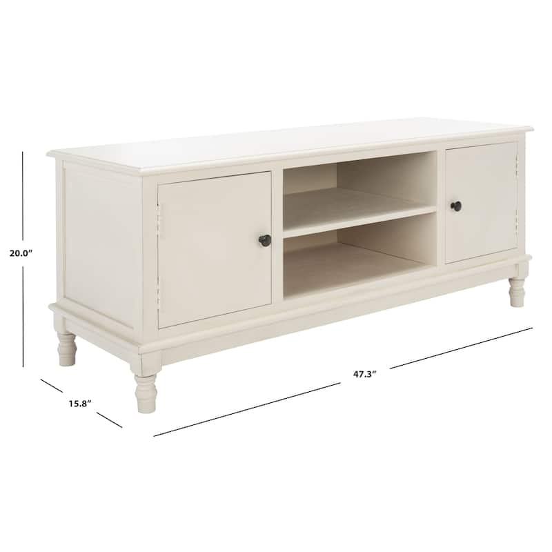 SAFAVIEH Ozark 2-Door 1-Shelf TV Media Stand - 47.3" W x 15.8" L x 20" H