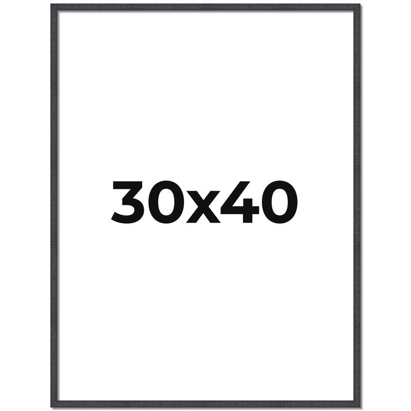 30x40 Frame Brown Picture Frame - Complete Modern 30x40 Poster Frame