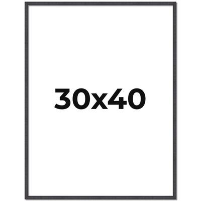 30x40 Frame Brown Picture Frame - Complete Modern 30x40 Poster Frame