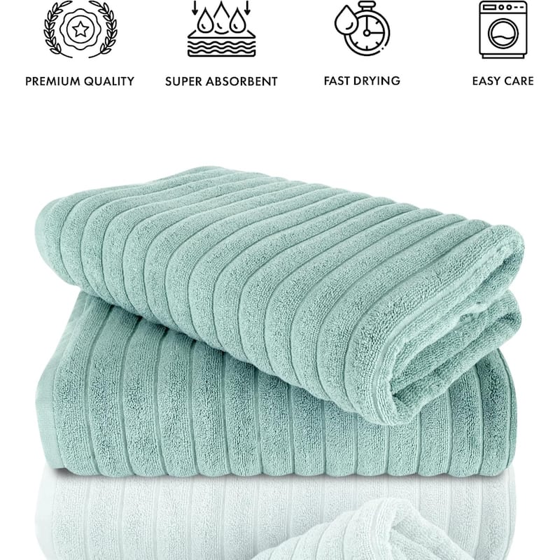 Brampton 2 Piece Luxury Turkish Cotton Jumbo Bath Sheets