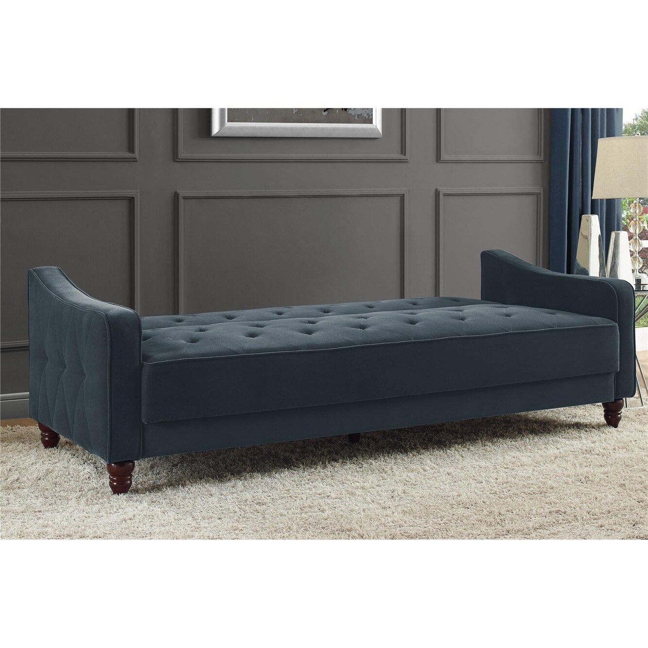 Novogratz Vintage Tufted Sofa Sleeper II On Sale Bed Bath