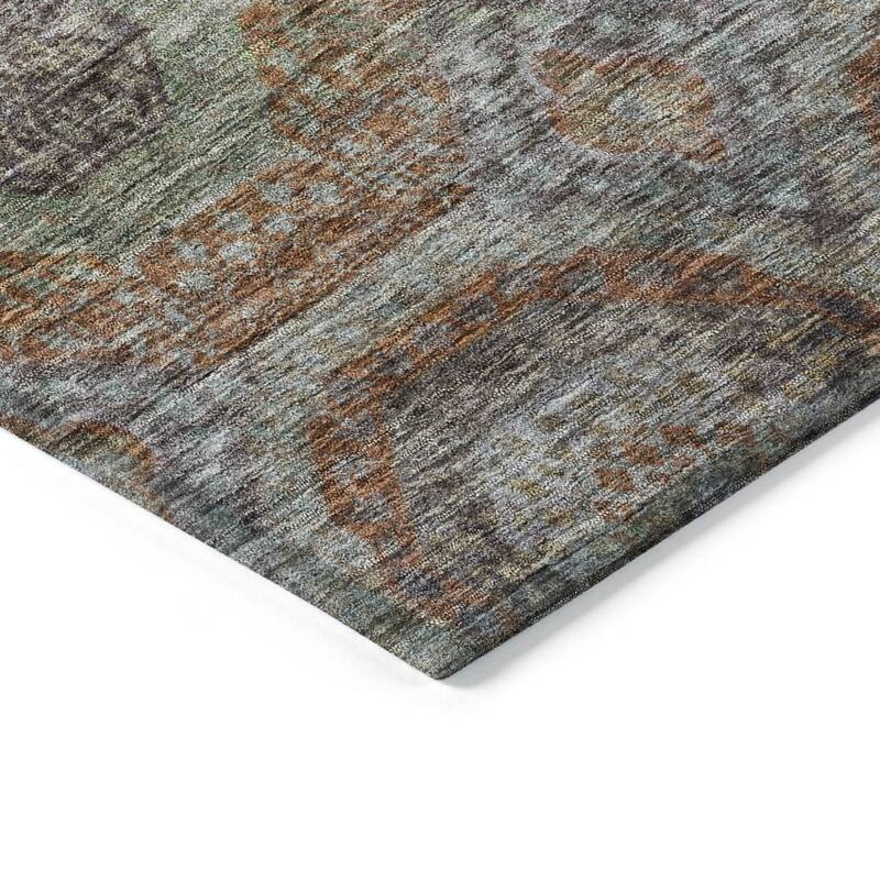 HomeRoots Geometric Transitional Rectangle Outdoor Rug