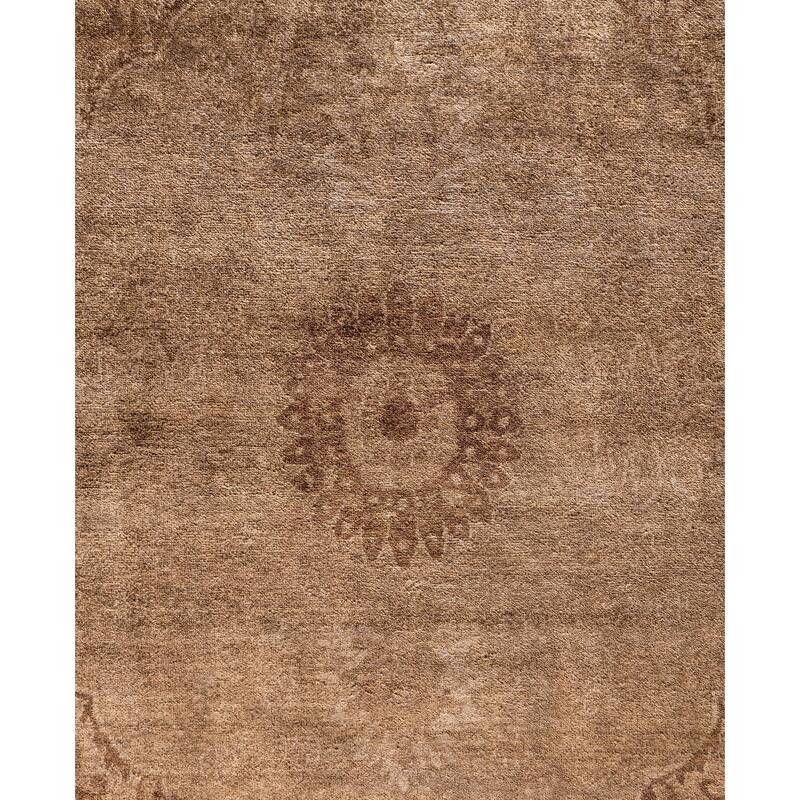 Overdyed One-of-a-Kind Hand-Knotted Area Rug - Brown - 9' 4" x 12' 5"