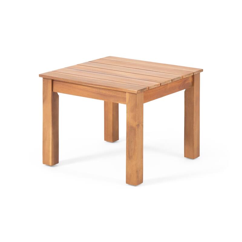 Temecula Outdoor Mid-Century Modern End Table by Christopher Knight Home - 19.75" W x 19.75" D x 15.00" H
