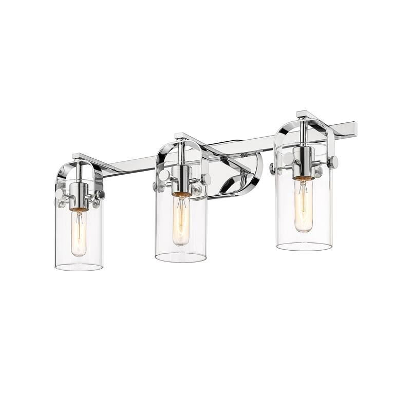 Innovations Lighting Pilaster 3 Light 24" Bath Vanity Light - Polished Nickel