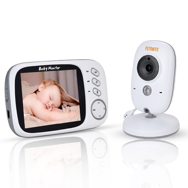 Larger 3.5" Wireless Video Baby Monitor w/ Digital Camera 2 Way Talkback Night Vision 8 Lullabies and Temp Monitor