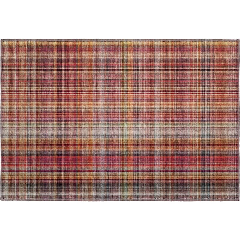 Premium Washable Super Soft Plaid Mayfield Rug