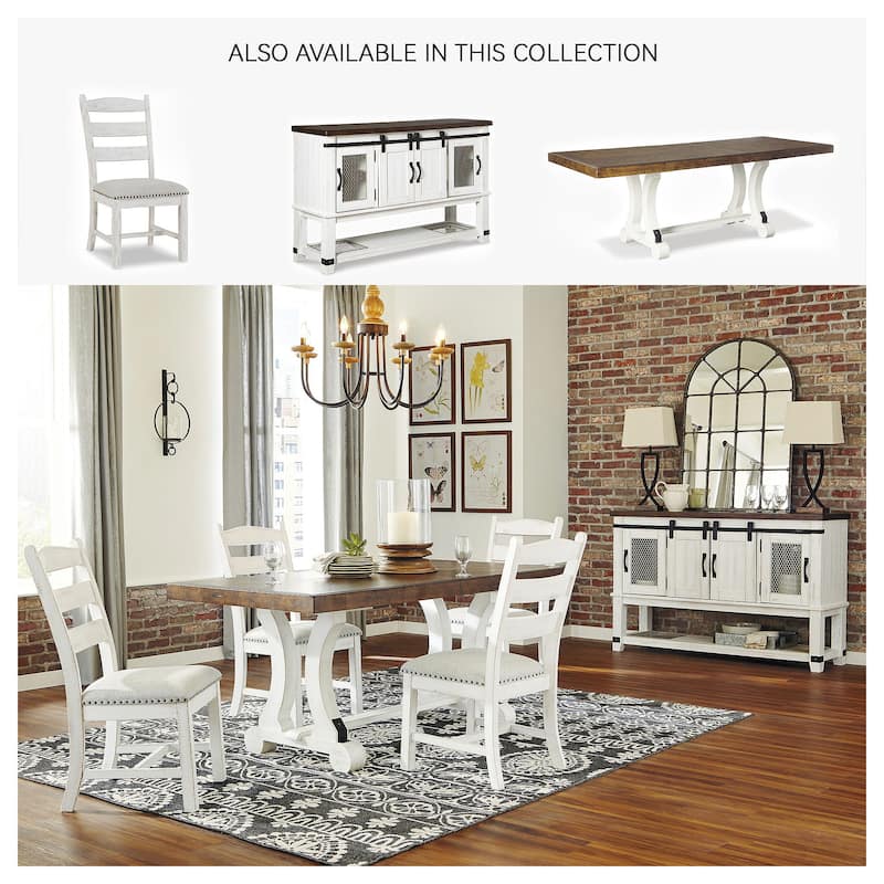 Signature Design By Ashley Valebeck White Dining Room Server