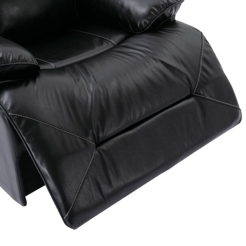 3 Seater Home Theater Recliner Manual Recliner Chair with a LED Light Strip Two Built-in Cup Holders