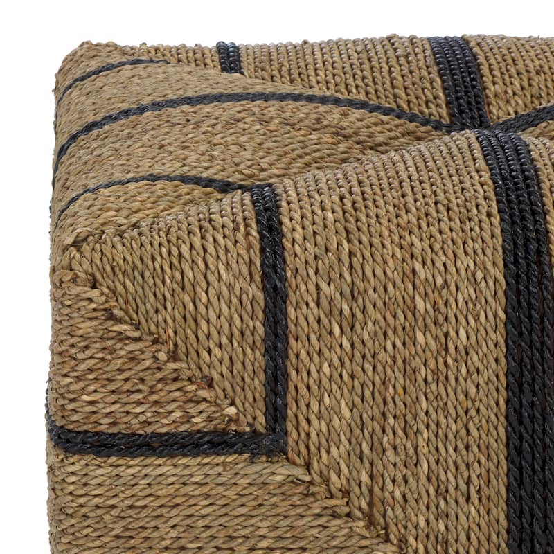 SAFAVIEH Couture Liatasha Woven Seagrass Ottoman