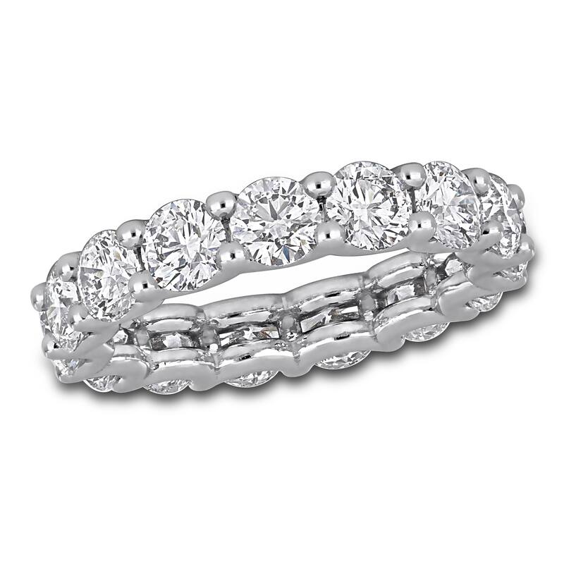 Miadora 4 3/5ct TDW Lab-Grown Diamond Eternity Ring in 18k White Gold