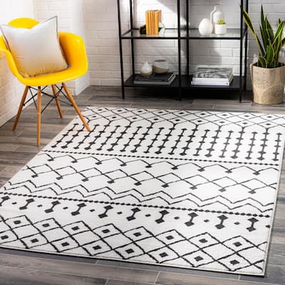 Livabliss Salcedo Bohemian Textural Plush Area Rug