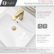 preview thumbnail 3 of 11, STYLISH 20 1/4 inch Rectangular Undermount Porcelain Bathroom Sink with two Overflow Finishes included - 20 1/4" x 16" x 6 1/4"