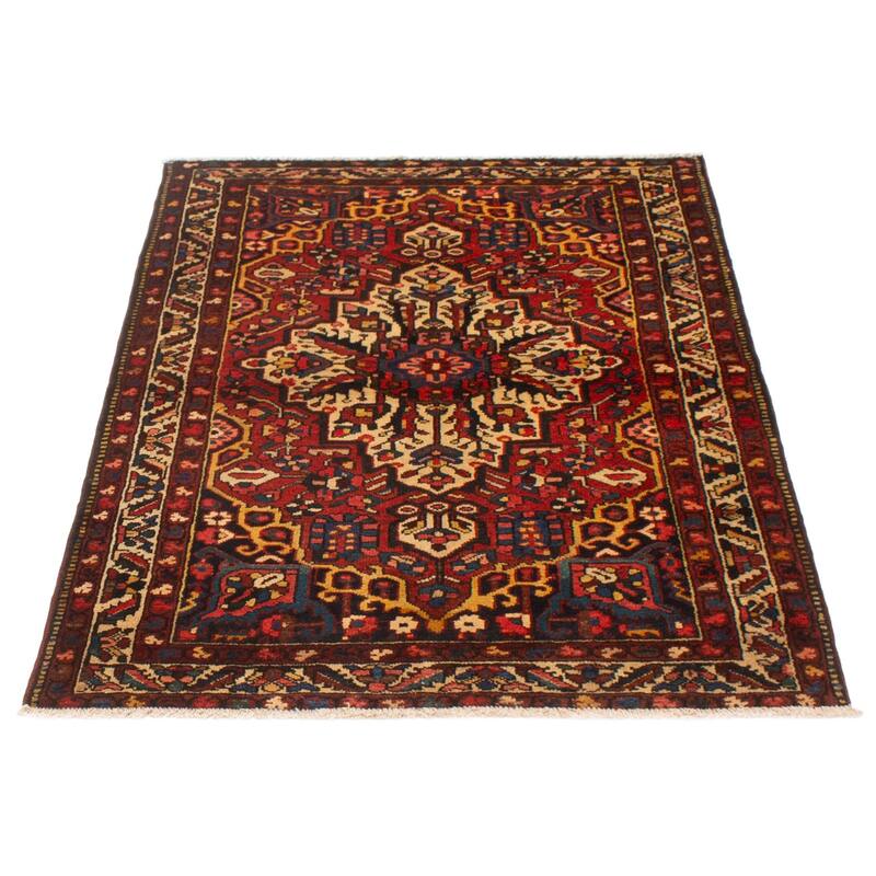 ECARPETGALLERY Hand-knotted Kayseri Vintage Red Wool Rug - 4'6 x 6'6