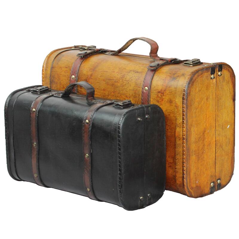 Carbon Loft Lochhead Vintage Decorative Suitcase (Set of 3) - Set of 2