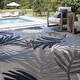 preview thumbnail 9 of 10, Origin Coastal Floral Indoor/Outdoor Area Rug.