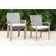 preview thumbnail 7 of 12, Amazonia FSC Teak Ravello 13pc Outdoor Patio Dining Set with Cushions - 13 pc