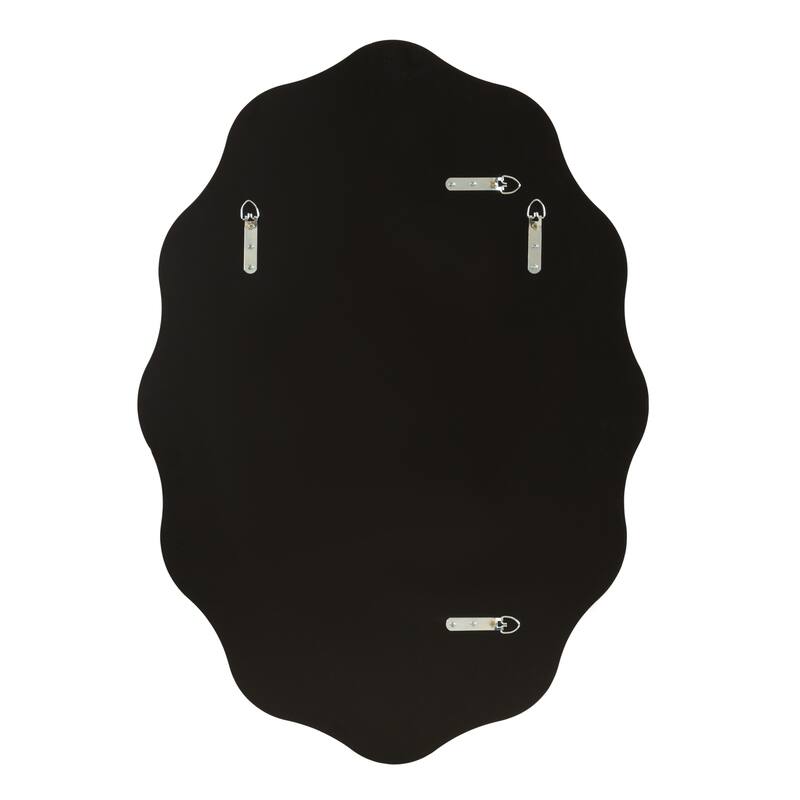 Kate and Laurel Viona Oval Scalloped Mirror