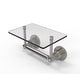 preview thumbnail 10 of 14, Allied Brass Washington Square Collection Two Post Toilet Tissue Holder with Glass Shelf