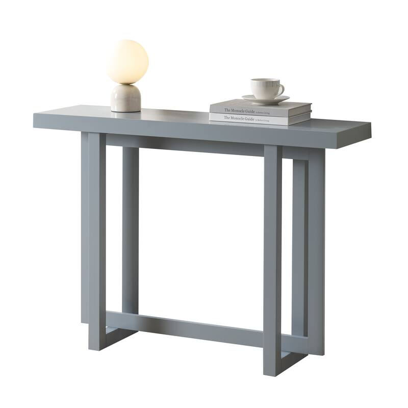Soren Contemporary Wood Rectangular Console Table for Entryway