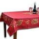preview thumbnail 29 of 193, Wipeable Spill Resistant Provencal Cotton Cannes Collection Tablecloth 60 x 98 in - Crimson Red Olives